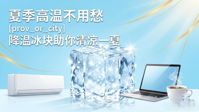 夏季高温不用愁 天津降温冰块助你清凉一夏